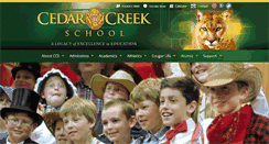 Desktop Screenshot of cedarcreekschool.org