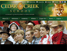 Tablet Screenshot of cedarcreekschool.org